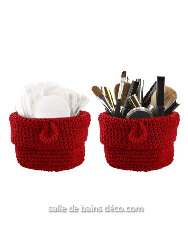 Paniers souples - Rouge - Lot de 2