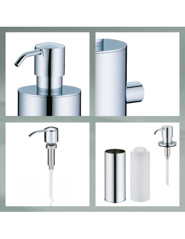 Distributeur Savon Mural - Brass - 400ml - Inox...