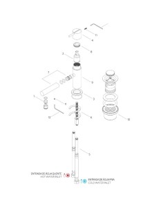 Mitigeur Lavabo - S22 - Inox Brossé 2