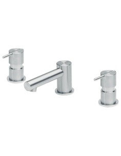 Mitigeur Lavabo 3 Trous - S22 - Inox Brossé