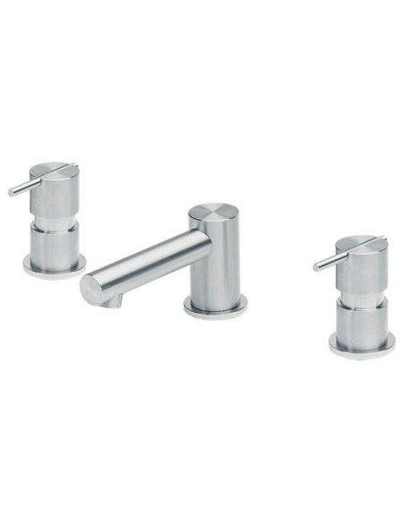 Mitigeur Lavabo 3 Trous - S22 - Inox Brossé