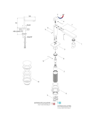 Mitigeur - Itap - Inox Poli