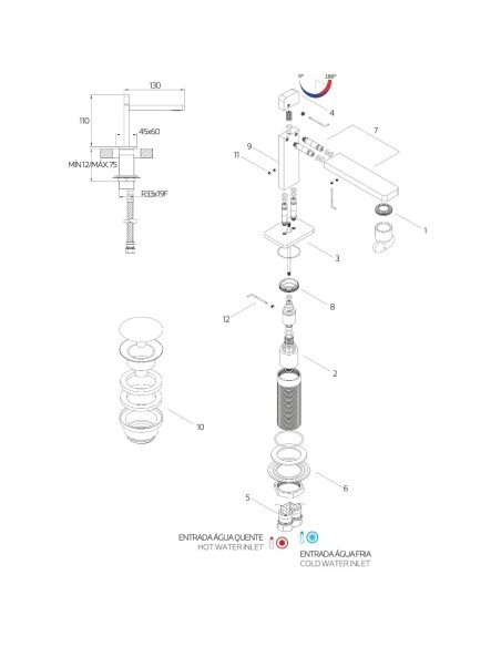 Mitigeur - Itap - Inox Poli