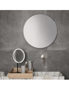Miroir Modo Led et grossissement X5 revêtement Titane Blomus 2