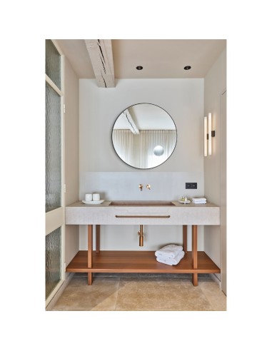 Miroir Rond ⌀85cm - Avec Insert Grossissant x2...