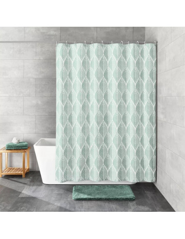 Rideau de douche Textile - Leaf - 180x200cm -...