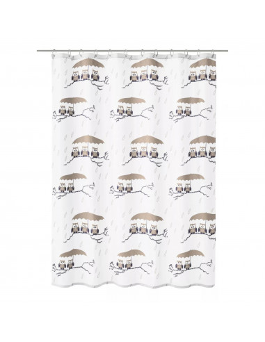 Rideau de douche Textile - Eulen - 180x200cm - Kleine Wolke