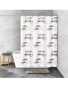 Rideau de douche Textile - Eulen - 180x200cm - Kleine Wolke 2