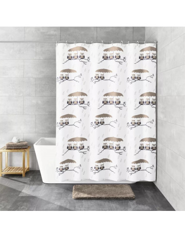 Rideau de douche Textile - Eulen - 180x200cm -...