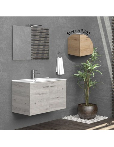 Ensemble Meuble suspendu 2 portes + Vasque -...