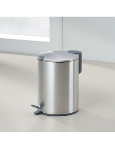 Poubelle Salle de Bain - Mats - 3L - Inox Mat 2