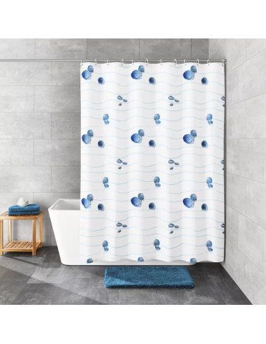 Rideau de douche Textile - Miami - 180x200cm -...