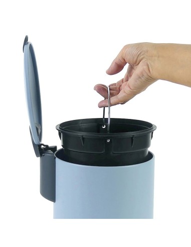 Poubelle Salle de Bain - Mats - 3L - Bleu Pastel