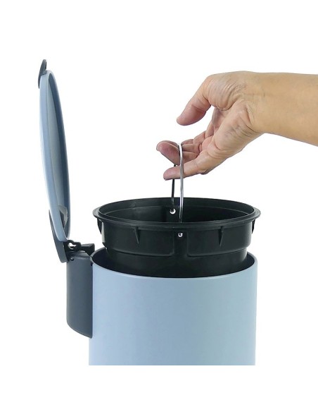 Poubelle Salle de Bain - Mats - 3L - Bleu Pastel