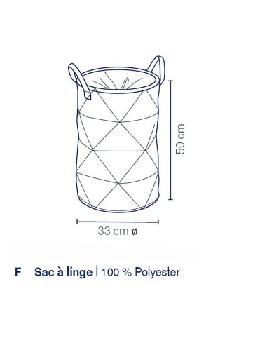 Panier à linge - Fay - Gris Clair