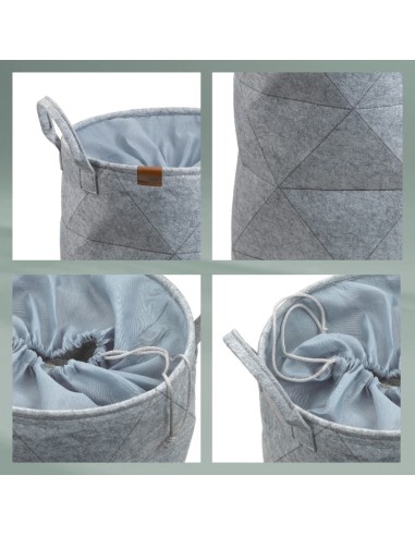 Panier à linge - Fay - Gris Clair