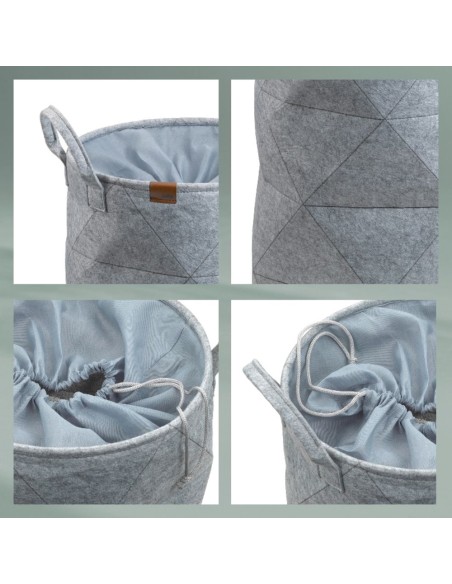 Panier à linge - Fay - Gris Clair