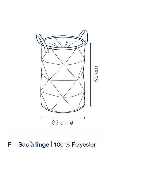 Panier à linge - Fay - Gris Foncé