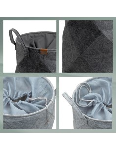 Panier à linge - Fay - Gris Foncé 2