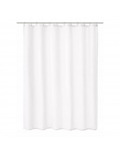 Rideau de douche Textile - Blanc - 180x200cm - Kleine Wolke
