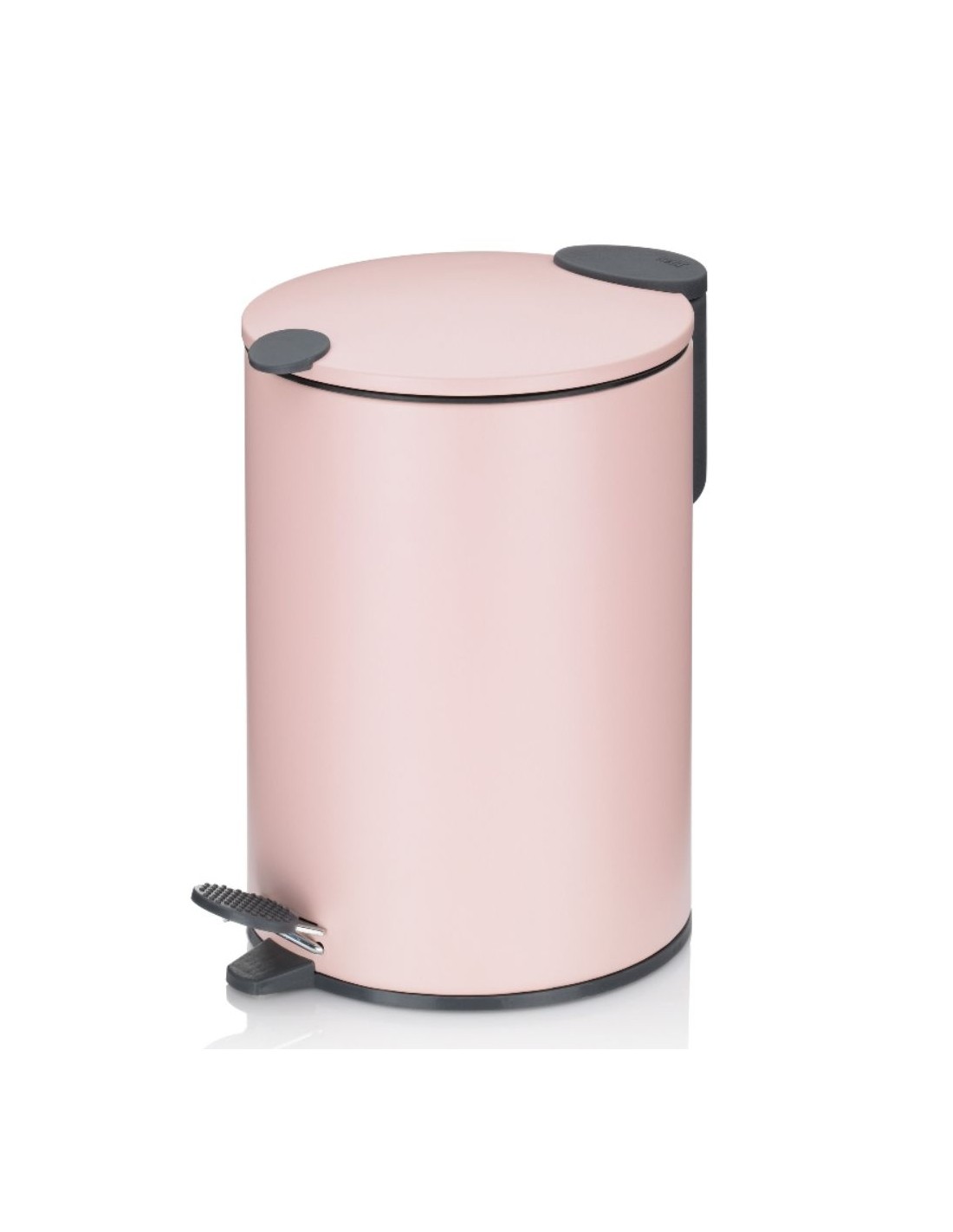 Poubelle De Salle De Bain 3L Métal Strié