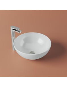 Vasque à poser - Ciotola ronde 46cm - Blanc brillant 2