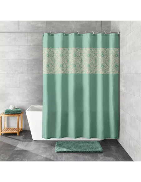 Rideau de douche Textile - Lotus - 180x200cm - Kleine Wolke