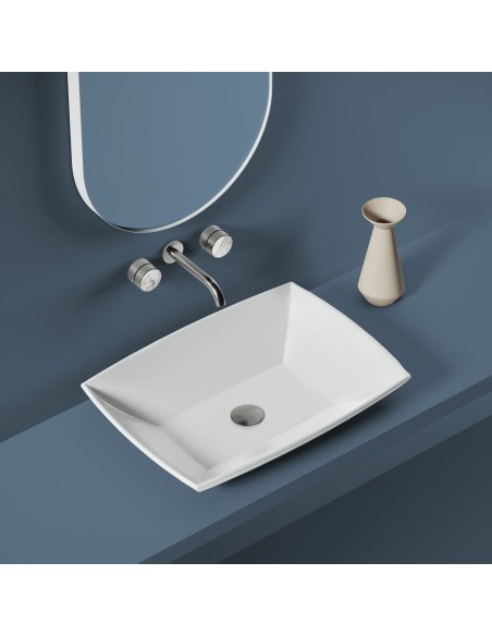 Vasque à poser - Jazz 60cm - Blanc Brillant