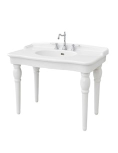 Lavabo sur pieds - Hermitage 112 cm- Pieds céramique -...
