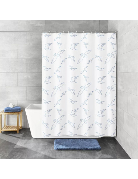 Rideau de douche Textile - Birdie - 180x200cm - Kleine Wolke
