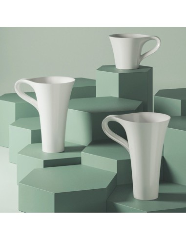 Lavabo colonne - Cup - en Livingtec - Blanc Glossy
