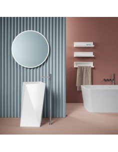 Lavabo colonne - Sharp - en Livingtec - Blanc Glossy 2