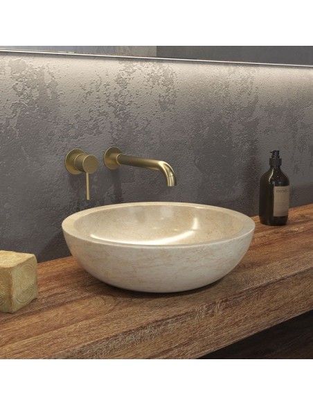 Vasque à poser - Elena - Pierre naturelle - Sable