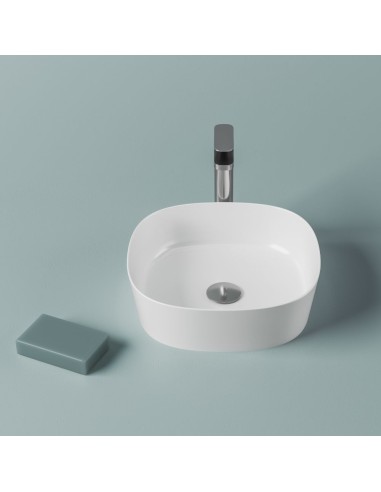 Vasque à Poser - Ghost 42 cm - Blanc Brillant