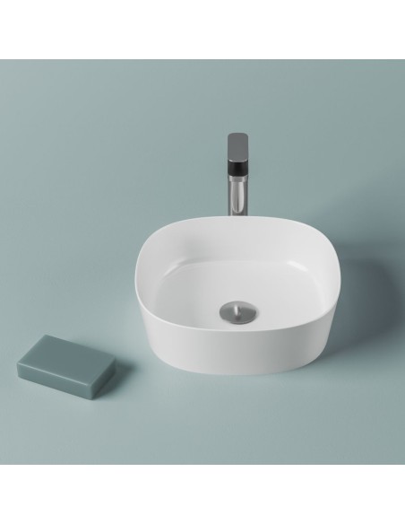 Vasque à Poser - Ghost 42 cm - Blanc Brillant