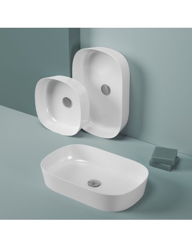 Vasque à Poser - Ghost 42 cm - Blanc Brillant