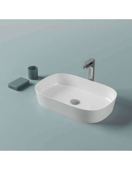 Vasque à Poser - Ghost 65 cm - Blanc Brillant