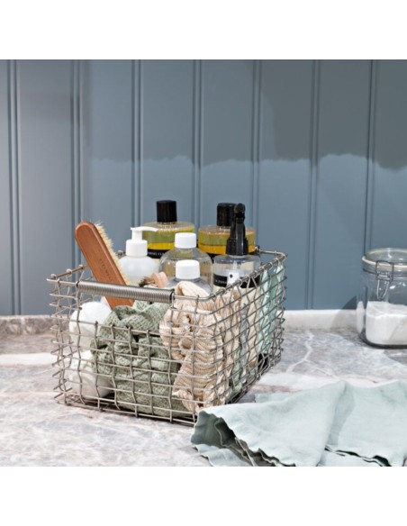 Panier de rangement - Rectangular 15 - Acier Inoxydable brillant - Korbo