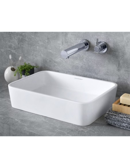 Vasque à poser - Edge 45 - Quarrycast™ - Blanc Brillant - Victoria+Albert