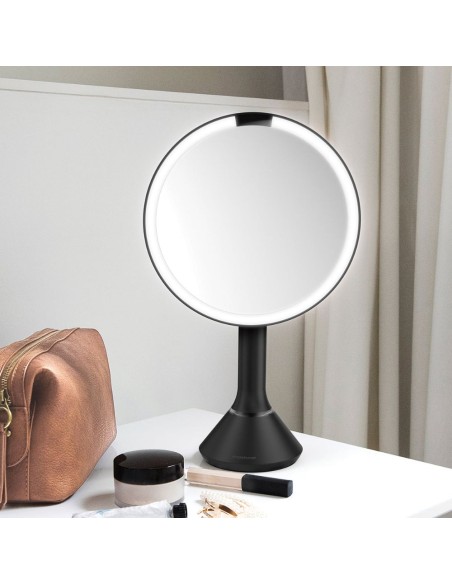 Miroir Grossissant X5 - Lumineux - Rechargeable - Noir Mat ST3064