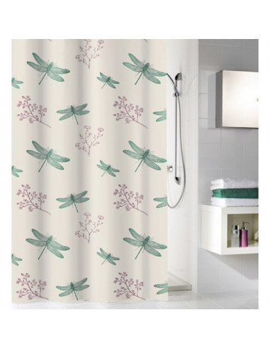 Rideau de douche Textile - Scarlett - 180x200cm...