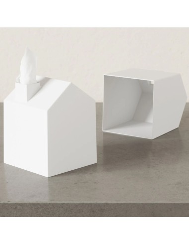 Boite à mouchoirs carrée - Casa - Blanche