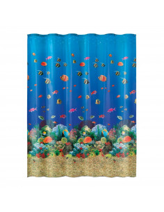 Rideaux de douche poissons et fonds marins