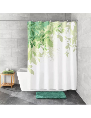 Rideau de douche Textile - Floresta - 120x200cm...