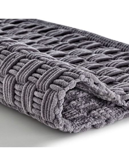 Tapis de Bain - Fait Main - Matino Ardoise - 3 Tailles