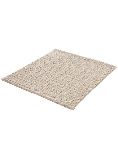 Tapis fait main Beige soie tressé Kleine Wolke Grand format