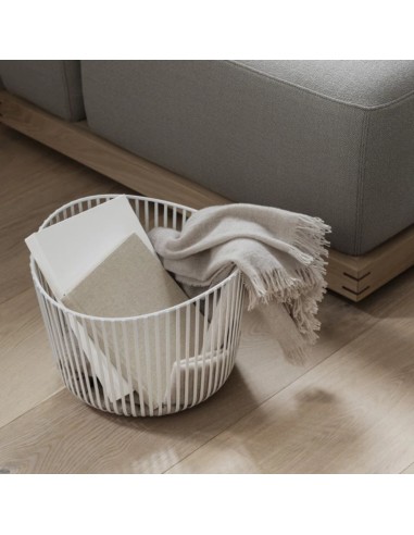 Corbeille de rangement - Modo - Acier poudré Noir