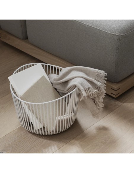 Corbeille de rangement - Modo - Acier poudré Noir