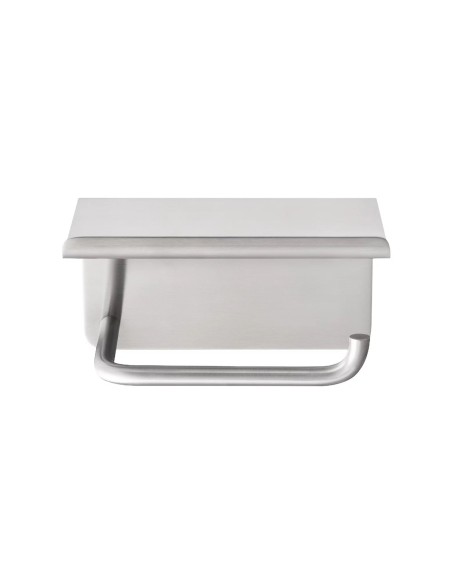 Dérouleur papier WC inox brossé mat avec tablette