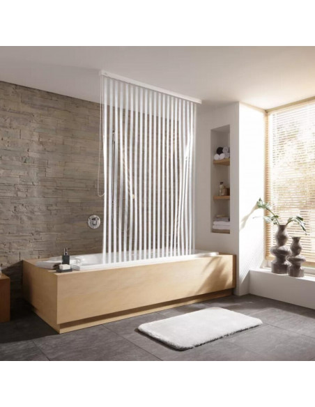 Rideau Baignoire Store - Stripes - Caisson en option